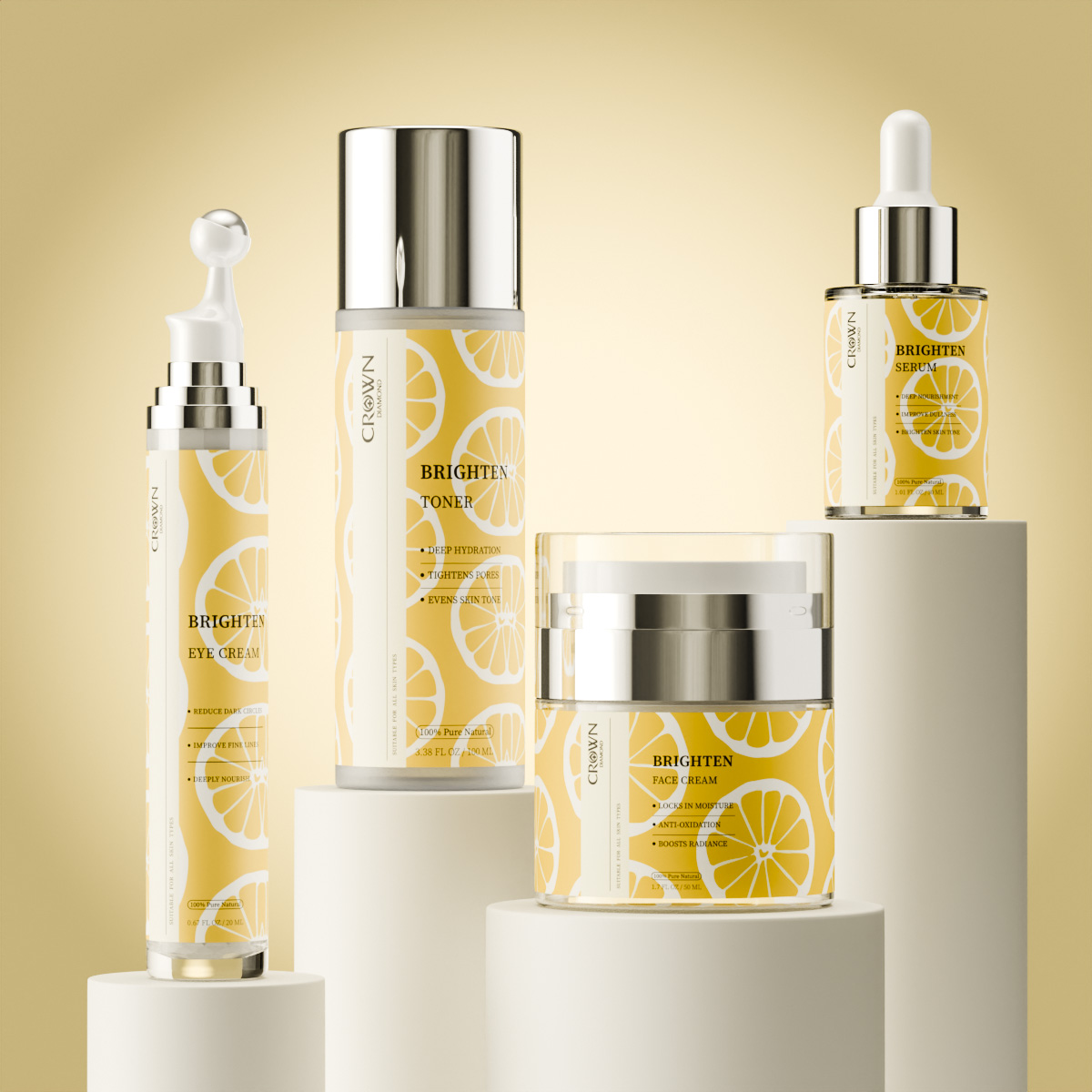 Private label skincare set product example