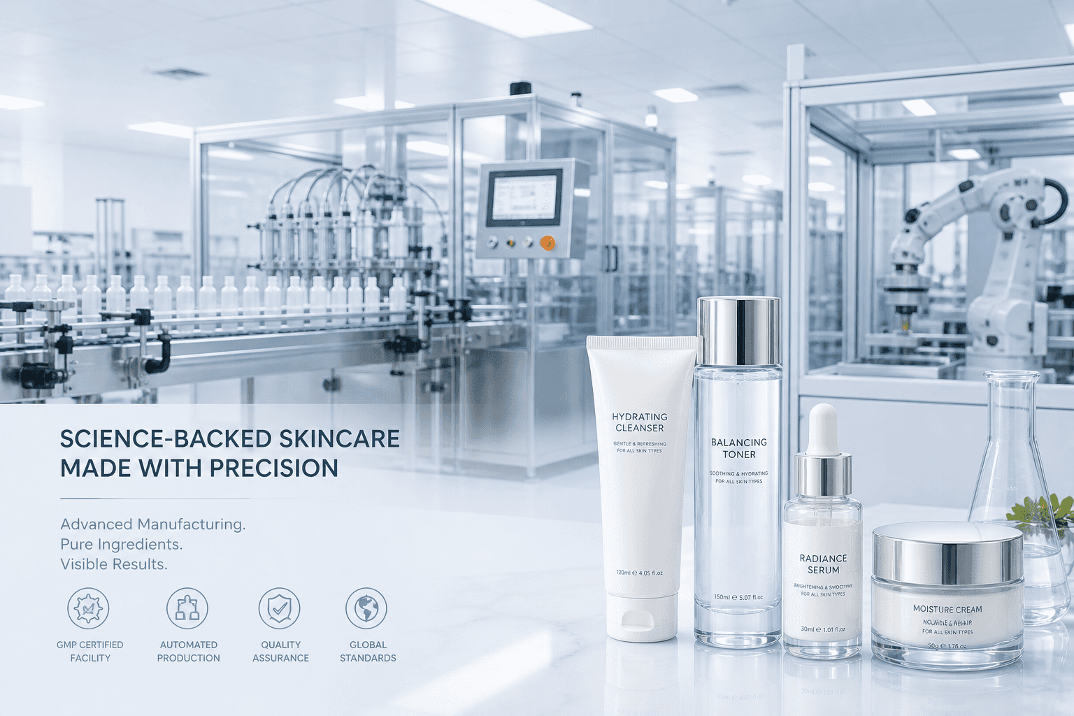CrownDiaBio skincare manufacturing factory