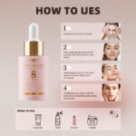 Hot Selling Korean 8-in-1 Hydrating Dark Spot Whitening Anti-Aging Acne Wrinkle Facial Serum