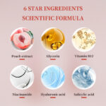Own Brand Korean Glass Skin Hydrating Brightening Repair Dark Spot Removal Glow Peach 70% Niacinamide Serum