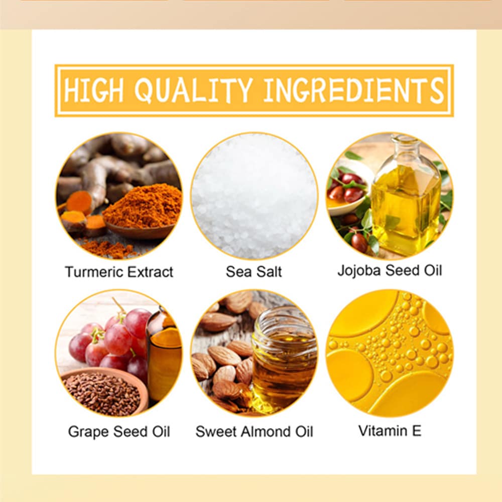 Organic Dead Sea Salt Turmeric Body Scrub