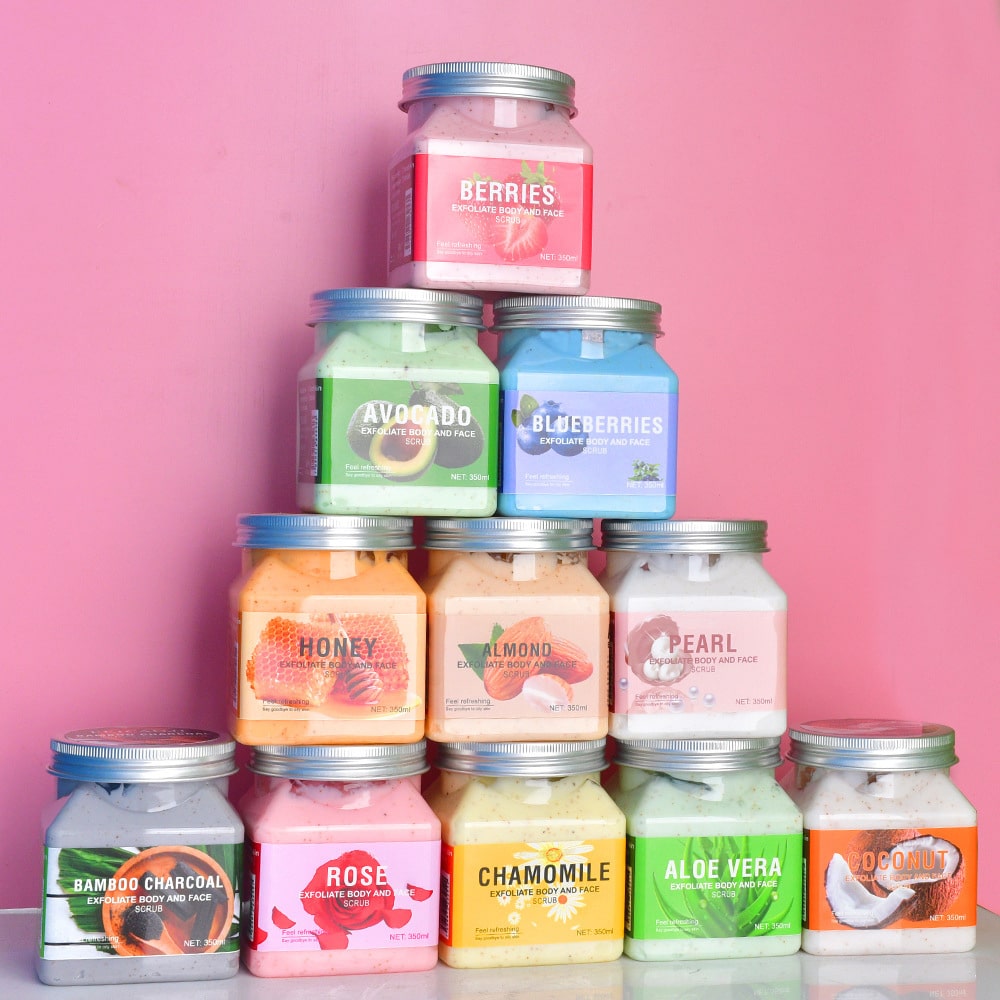 Organic Whipped Fruity Avocado Strawberry Body Scrub