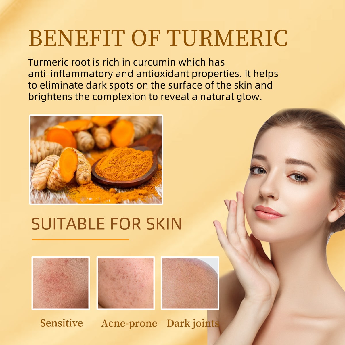Turmeric body scrub benefits and private label presentation