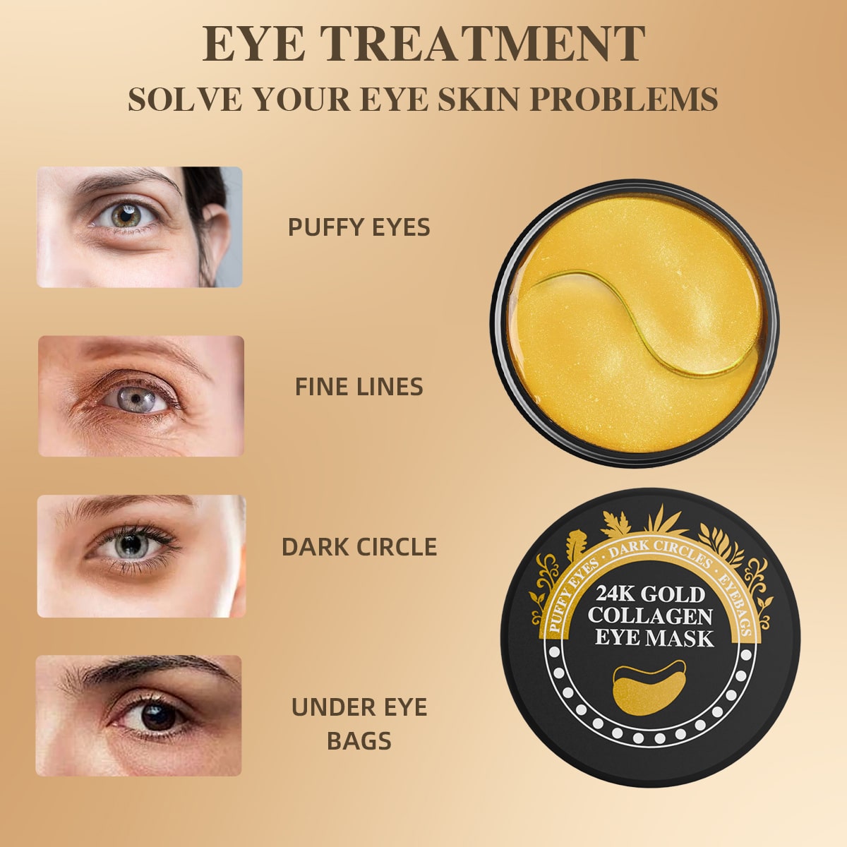 24K Gold Eye Mask
