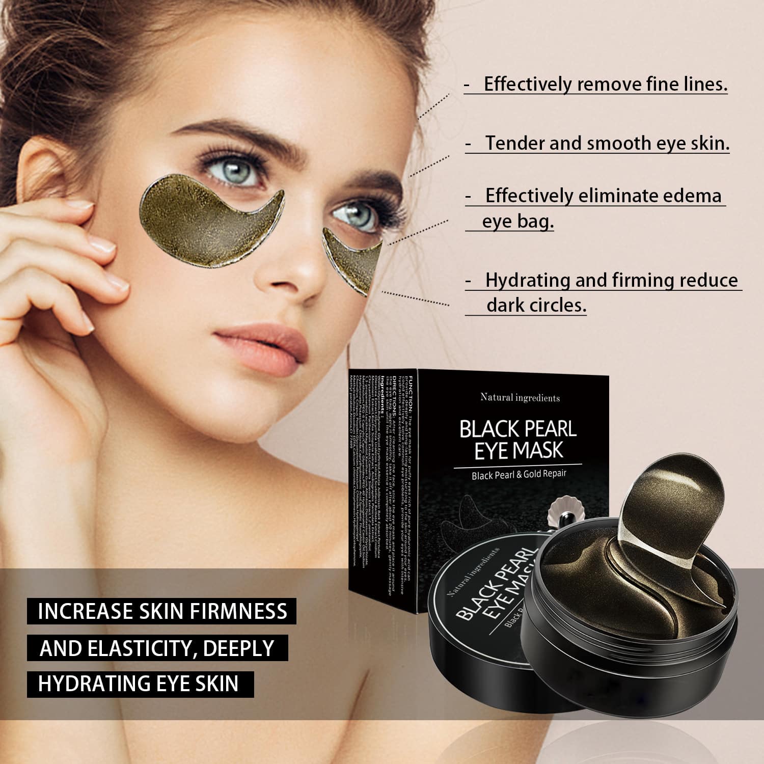 Black Pearl Under Eye Pads