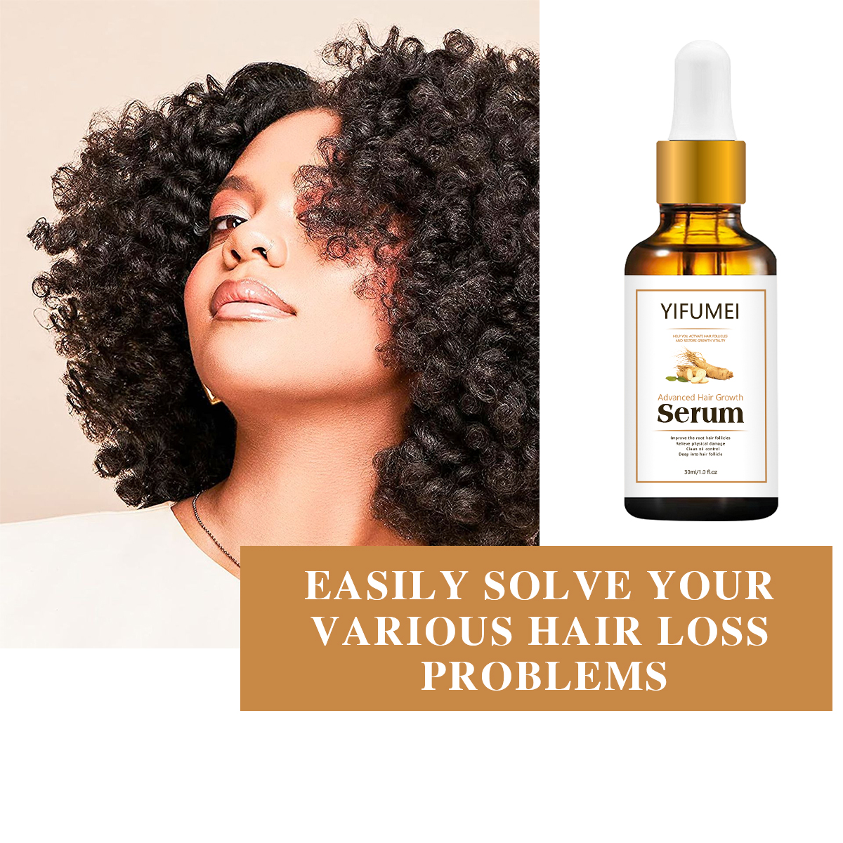 Private Label Ginseng Angelica Ginger Hair Regrowth Serum