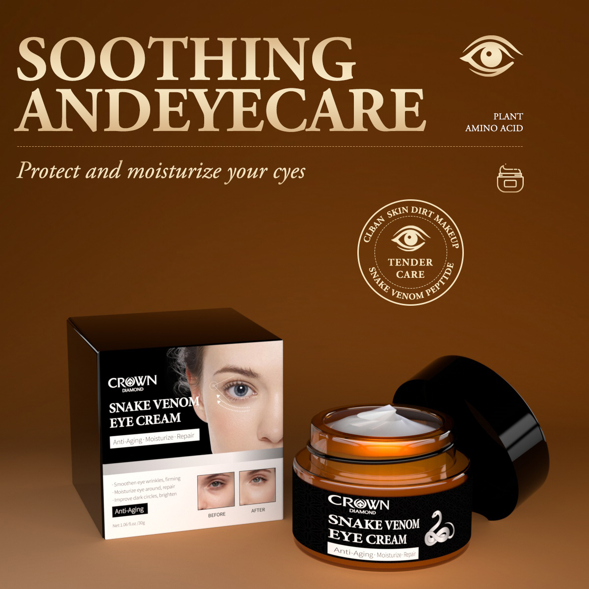 Private Label Snake Venom Peptide Eye Cream