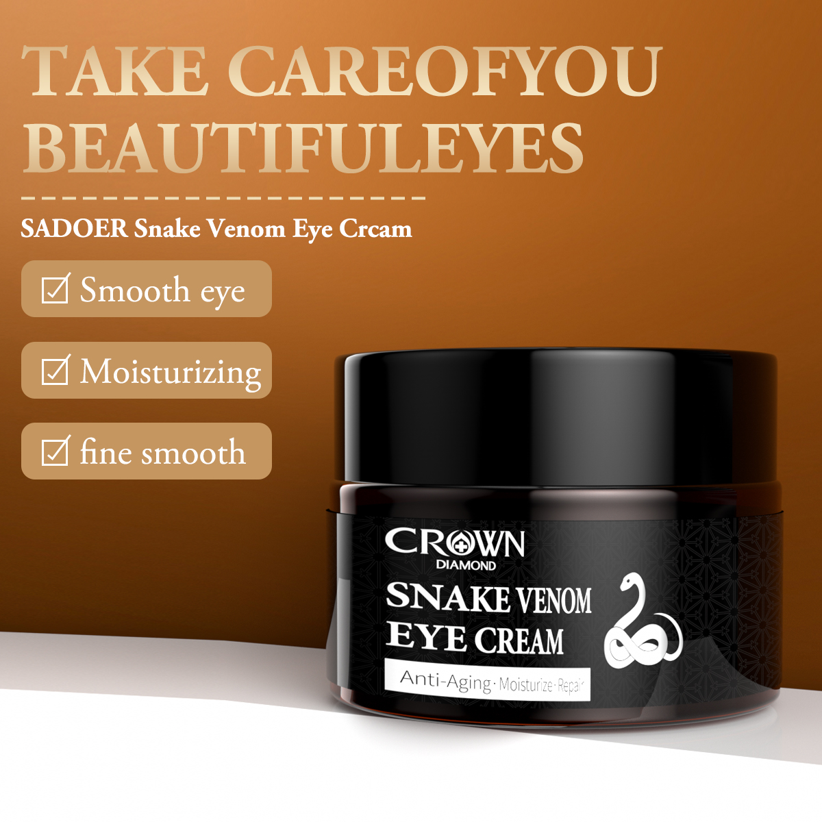 Private Label Snake Venom Peptide Eye Cream