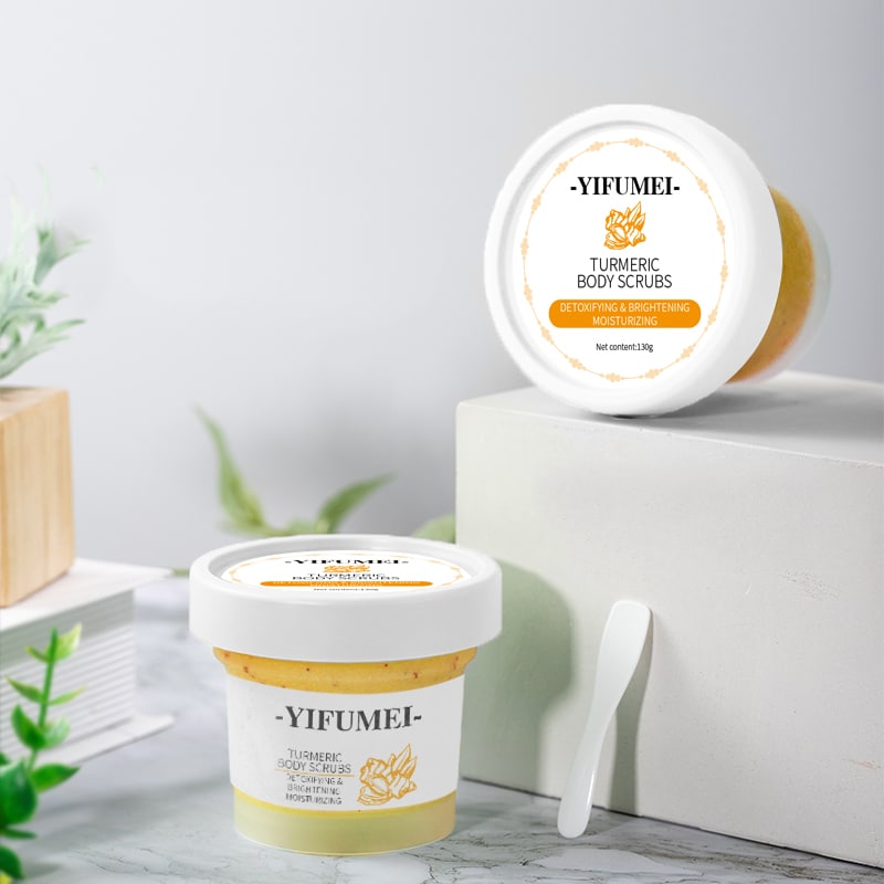 Custom Logo Turmeric Dead Sea Salt Body Scrub